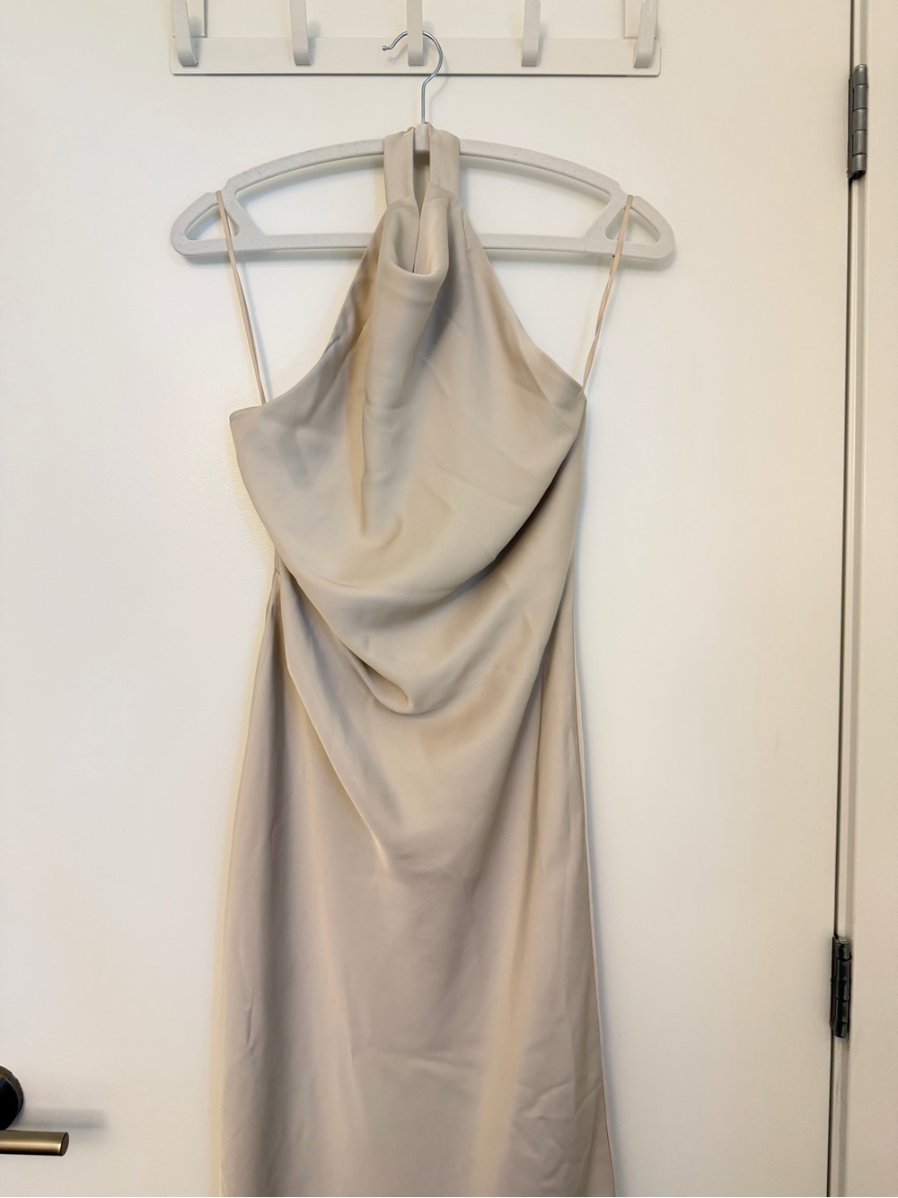Aritzia Audience Halter Dress Matte Peral